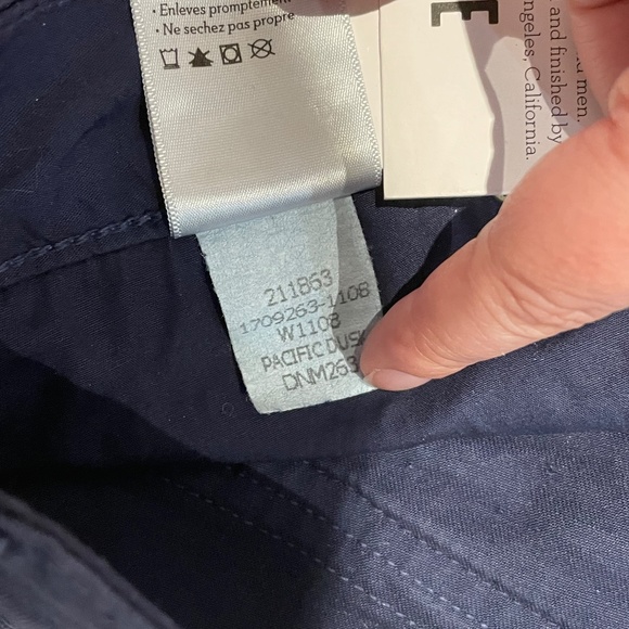 NWT Paige MARLEY Moto Skinny Zip Leg Twill Pants in Pacific Dusk Size 26 - Picture 8 of 9